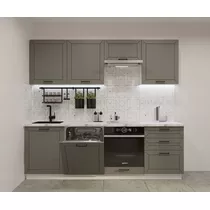 Кухонный гарнитур арт. 2 Обсидиан Кристалл 2400 мм