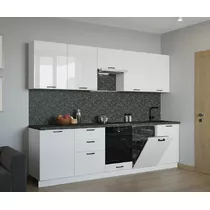 Кухонный гарнитур Белый глянец -18 (3000 мм)