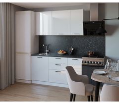 Кухонный гарнитур Белый глянец-5 (1600 мм)