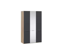 Шкаф комбинированный с 2 дверями со стеклом и 1 зеркальной дверью Глосс - СМ-319.07.432*