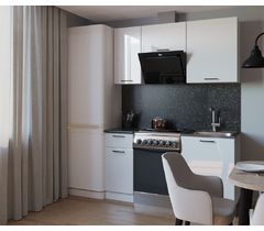 Кухонный гарнитур Белый глянец-4 (1600 мм)