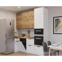 Кухонный гарнитур арт. 7 Тальк Рустик соломенный 1000х2400 мм